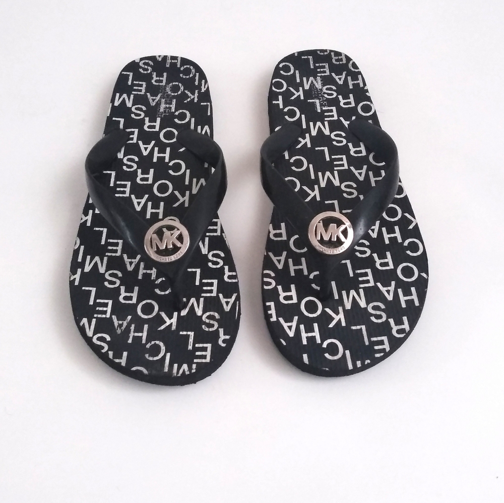 Michael Kors Flip Flop black size 9